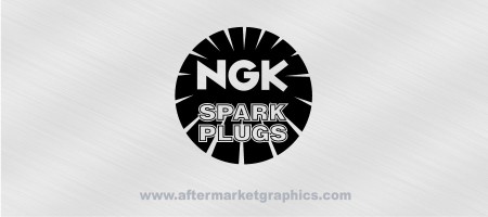 NGk Spark Plugs Decals 03 - Pair (2 pieces)